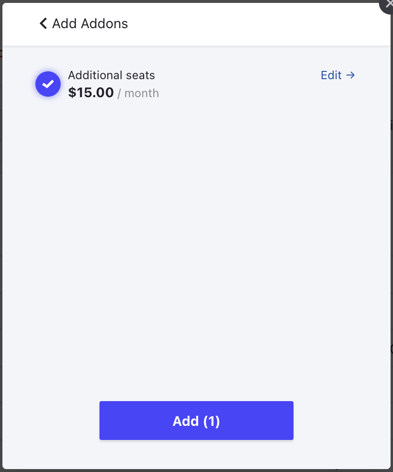 Adding seats